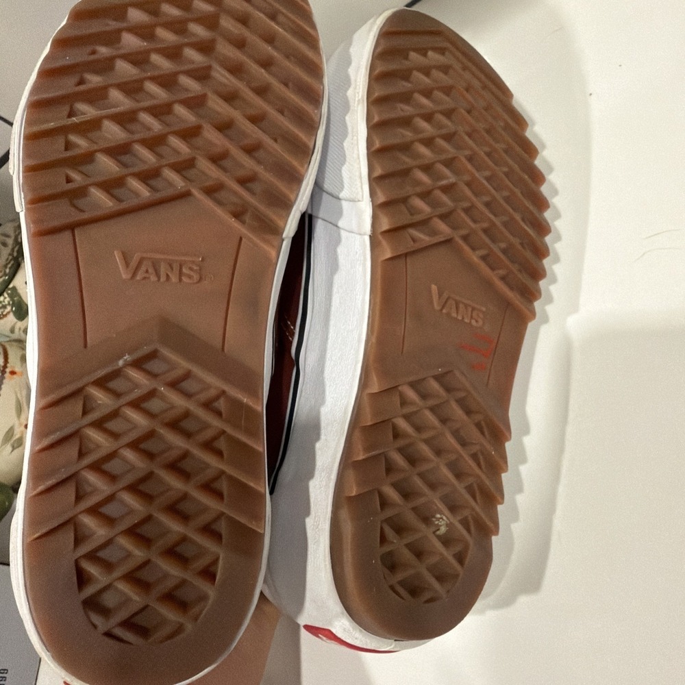 Vans UA Classic Slip-On Stacked Pomegranate Suede Women's Size 7.0 Men's 5.5 - Picture 8 of 9